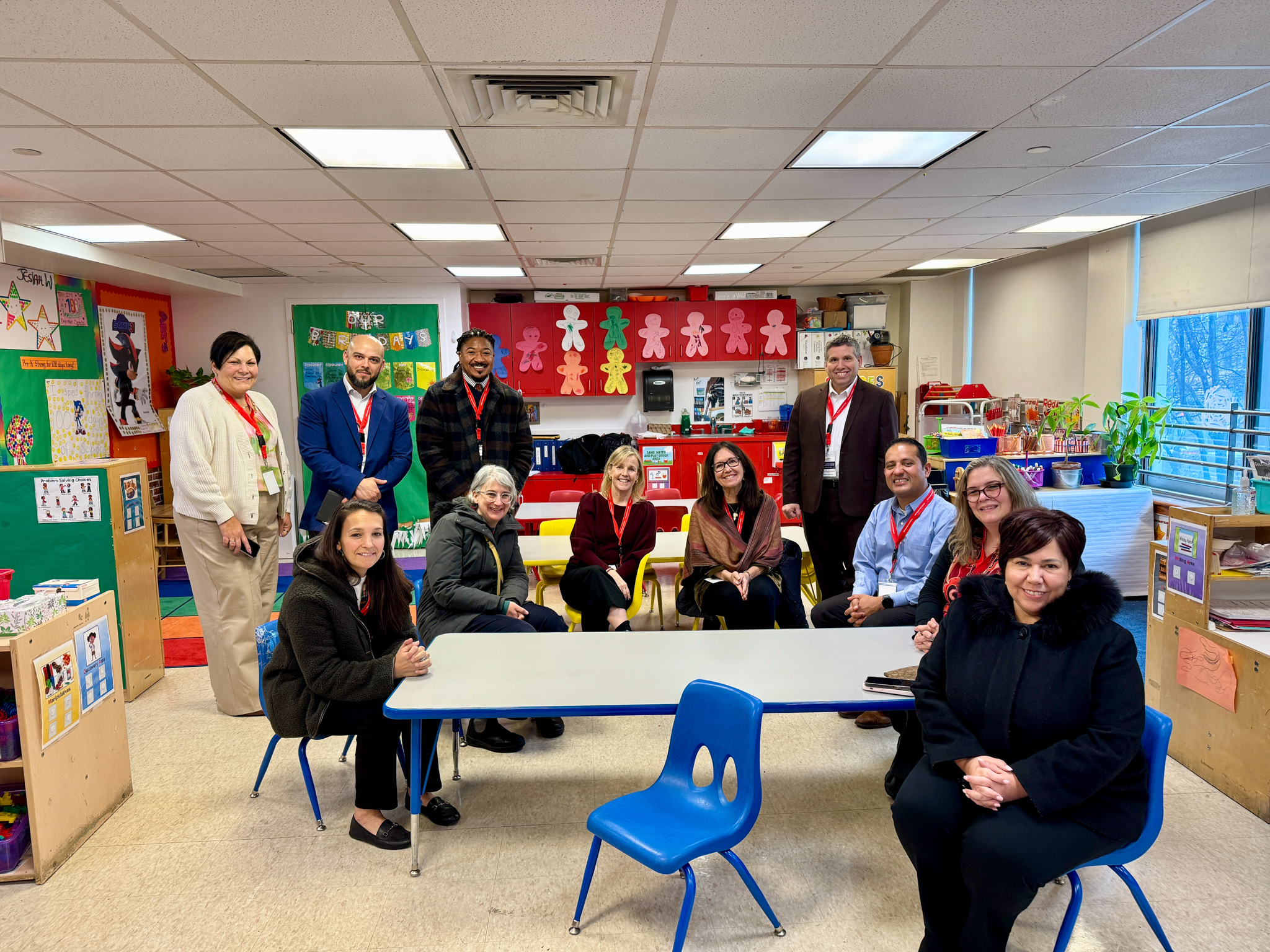 Chelsea Children's Cabinet members sitting in a classroom at the Harlem Children's Zone